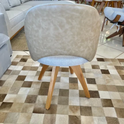 Poltrona Giratoria Bia Linho com Kamursa (4338) - Imagem 2