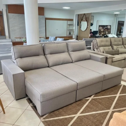 Sofa 2,84m Houston com Assento Mega Retrátil (6362)