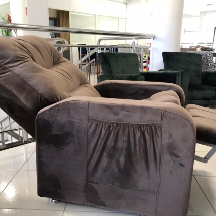 Poltrona Reclinavel Papai Turin Veludo Marrom (4046) - Imagem 2