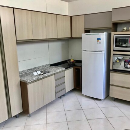 Cozinha Canto 2,75m x 2,20m Luana 100% MDF Modulada (4294-22) - Imagem 1