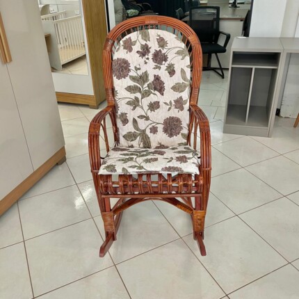 Cadeira de Balanço em Vime com Almofada (4677) - Imagem 3