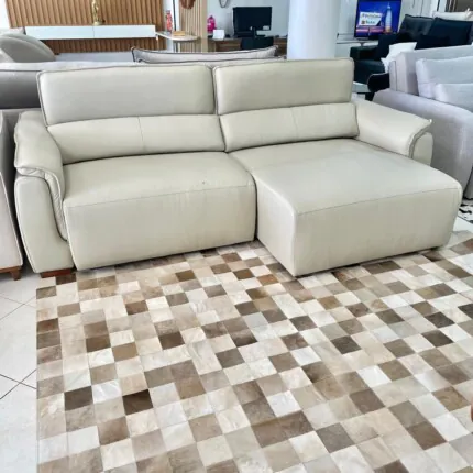 Sofá 100% Couro Legitimo Laurent 2,40m (6355) - Imagem 2