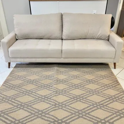 Sofa 1,80m Living Ton - Linho PET Bege (2198)