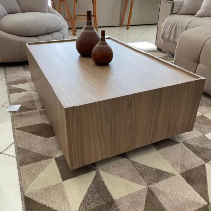 Mesa Centro MDF-BP Savana com Rodizios de 1,12m (5327)
