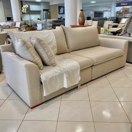 Sofa 2,34m Atualita tecido Linho (2645) - Imagem 1