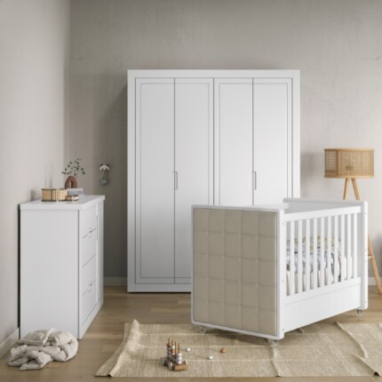 Quarto Infantil Tutto Branco Captone - 03 Peças - Imagem 1