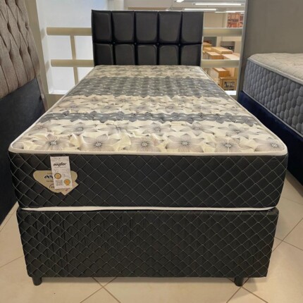 Cabeceira Solteirão 100cm Nina Preto (6851) - Imagem 2