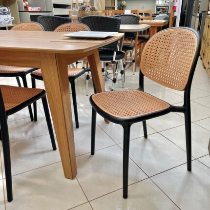 Mesa 1,60m TM79 Freijo (5833) com 6 Cadeiras Positano (4227) - Imagem 4