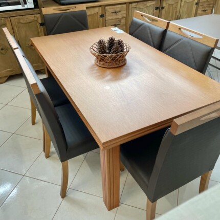 Mesa 1,60m Genova (2532) com 6 Cadeiras Kelly Impermeavel (2877) - Imagem 3