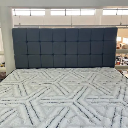 Cabeceira Queen 1,60m Tokio Veludo Cinza (466) - Imagem 5