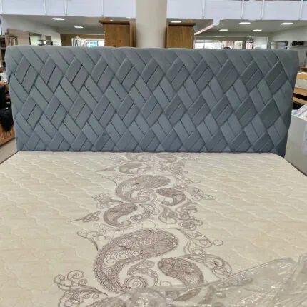 Cabeceira King 1,95m Trama Prata (3425)