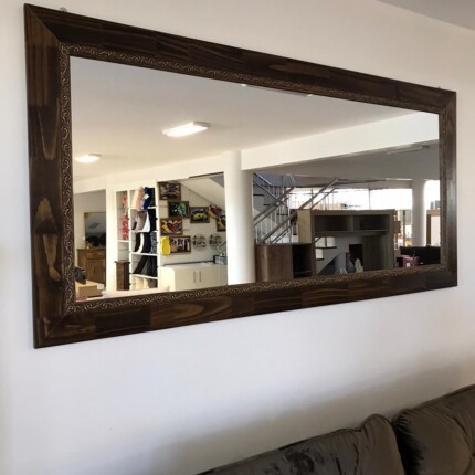 Espelho 1,73m x 73cm com Moldura Madeirado (3702) - Image 1