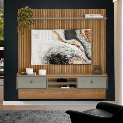Painel 1,80m Authentique Ripado com Cinza (2629) - Imagem 4