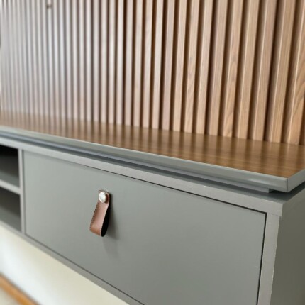 Painel 1,80m Authentique Ripado com Cinza (2629) - Imagem 2
