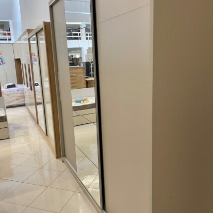 Roupeiro 2,30m 3 Portas Deslizantes com Espelho e MDF Alabama (3605) - Imagem 6
