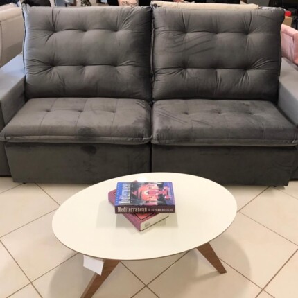 Sofa 2,44m Caribe Tecido Veludo - Di Qualita (6669) - Imagem 4