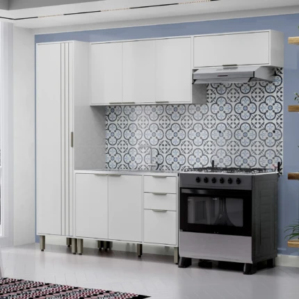 Cozinha 2,50m Gloria Branco (5890)