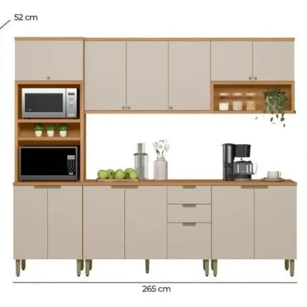 Cozinha 2,65m MDF Selene (6502) - Imagem 3