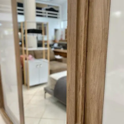 Roupeiro 2,73m 3 Portas Deslizantes Milao Plus 100% MDF Off com Espelhos (4226-3846) - Imagem 4