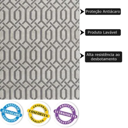Tapete 1,50m x 1,00m Chevron Minerio - São Carlos (2515) - Imagem 3