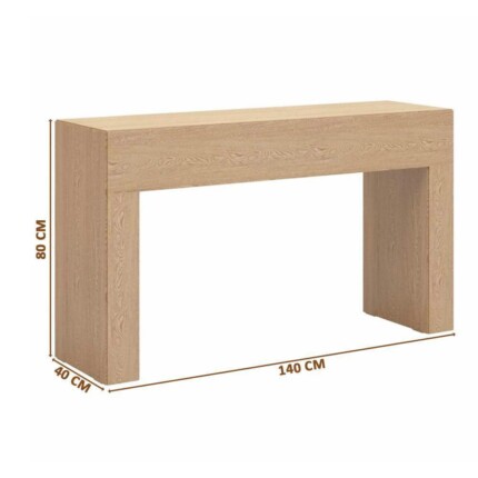 Aparador 1,40m TB47 100% MDF Carvalho (3586) - Imagem 3