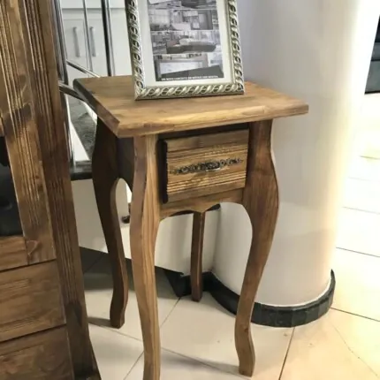 Mesa Apoio Rustico em Madeira (651) - Imagem 4