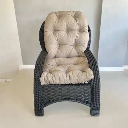 Jogo de Área Descanso 4 Peças em Fibra Preto (424-4609) - Imagem 3