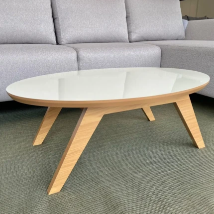 Mesa de Centro Oval 90cm MDF TM34 (5713) - Imagem 2