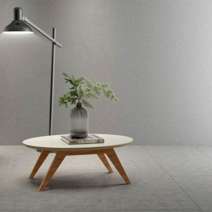Mesa de Centro Oval 90cm MDF TM34 (5713) - Image 4
