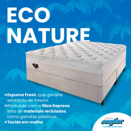 Cj. Box Queen 1,58m Eco Naturalle - Confortável - Ecoflex (1193) - Imagem 4
