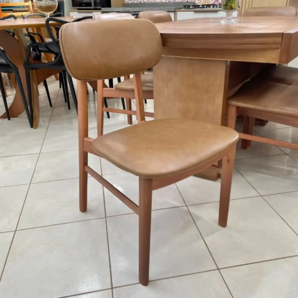 Mesa Extensivel Lorena (5067) com 06 Cadeiras Lucy Corino Marrom (1553) - Imagem 4