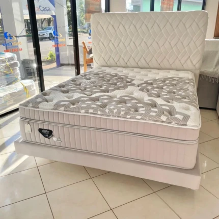 Cj. Box Queen 1,58m Majestic - Hiper Confortável - Ecoflex (6232)