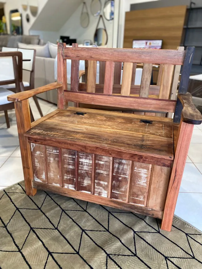 Namoradeira Bau de Madeira Nativa 97cm com Braço (CD 4763) 2023-07 (3)