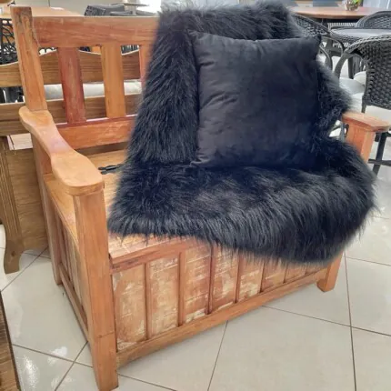 Namoradeira Baú - Caixa de Lenha em Madeira Nativa de Demolição (4763) - Imagem 3