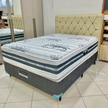 Cj. Box Casal 1,38m Castor Silver Air - Conforto Médio/Firme (6470) - Imagem 1