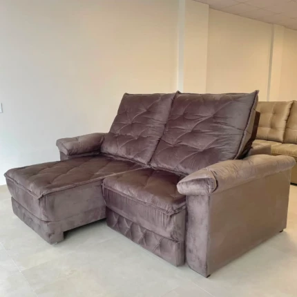 Sofá 2,20m Hollywood Marrom (5218) - Imagem 3