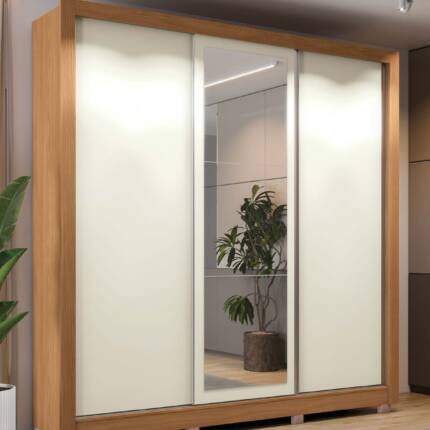 Roupeiro 2,23m 3 Portas Deslizantes PM570 (5332)