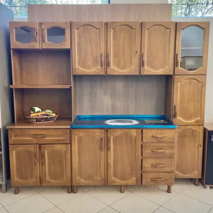 Cozinha 2,30m em Madeira Esmeralda (4965)