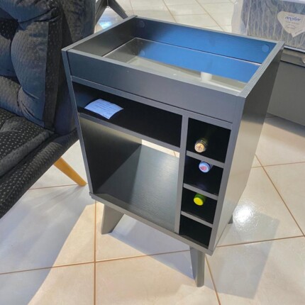 Bar Drink Compacto com Adega Preto (6575) - Imagem 1