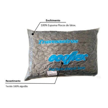 Traveseiro de Flocos Ecoflex (4257) - Image 3