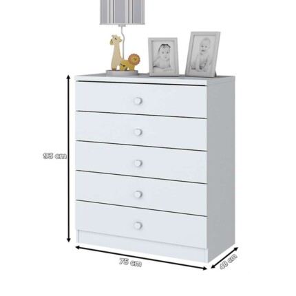 Quarto Infantil Bala de Menta Branco - 03 Peças - Imagem 5