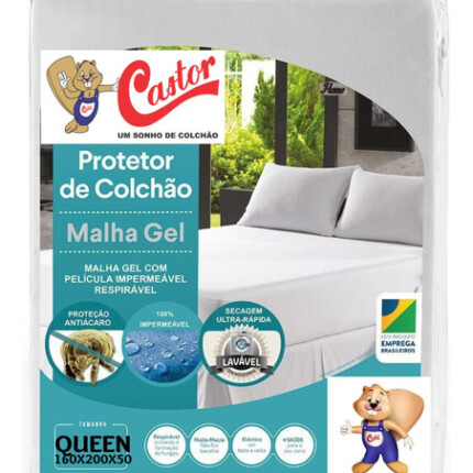 Protetor de Colchão QUEEN 1,60m Castor IMPERMEAVEL (2000) - Image 1