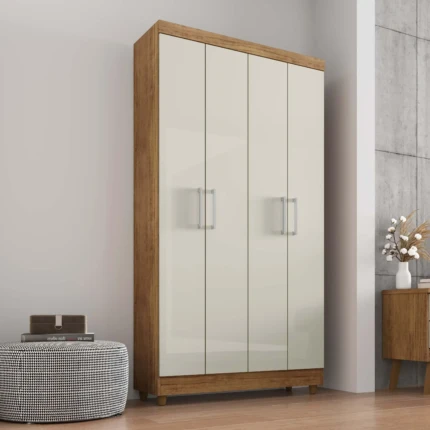 Armário 1,00m Multiuso 4 Portas Samanta (1042)