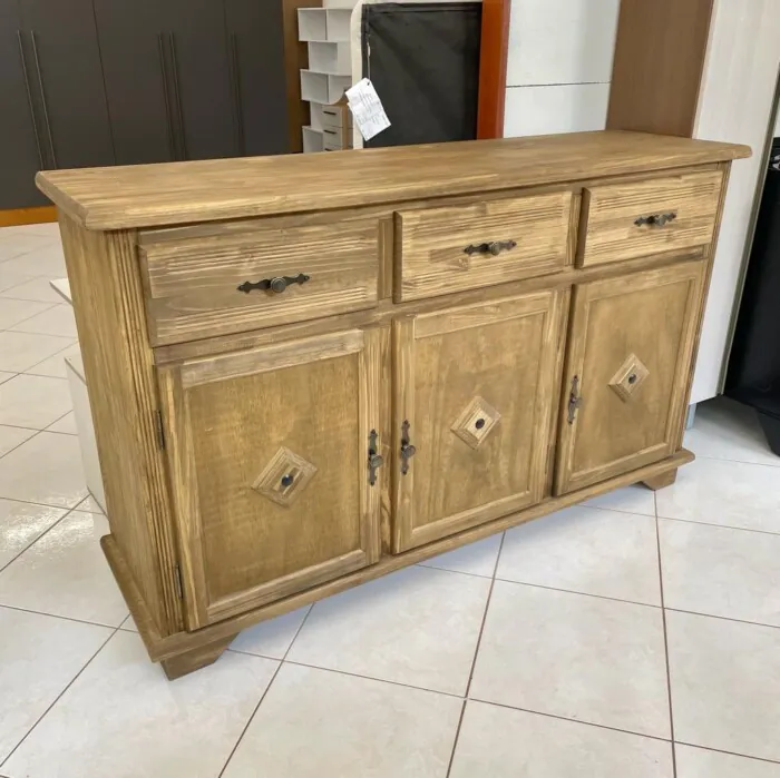 1,60m - Balcao Rustico em MADEIRA 3 Portas e 3 Gavetas de 1,60m (CD 2874) ft23