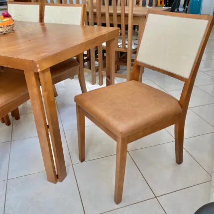 Cadeira Madeira Relax com Encosto em Tela (2716) - Imagem 3