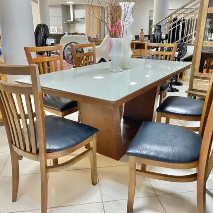 Mesa Veneza 1,80m (5852) com 6 Cadeiras Larissa (2823) - Imagem 3