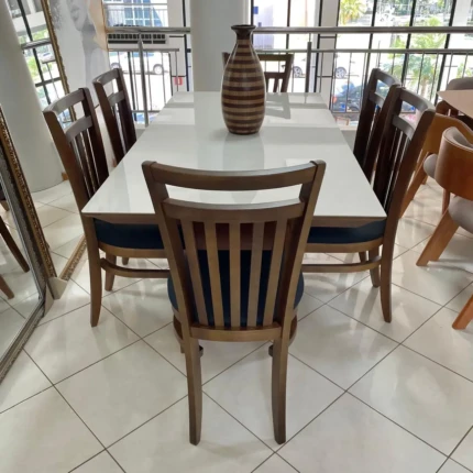 Mesa Veneza 1,80m (5852) com 6 Cadeiras Larissa (2823) - Imagem 4