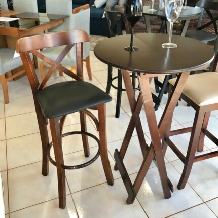 Mesa Alta Bistro em Madeira - Dobravel (5272) - Image 5