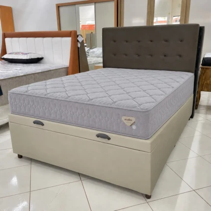 Cj. Box CASAL 1,38m com BAÚ High 2 em 1 – Macio & Firme – Ecoflex (6410-3535)