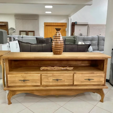Rack 1,70m Rustico em Madeira com 3 gavetas (2998) - Imagem 3